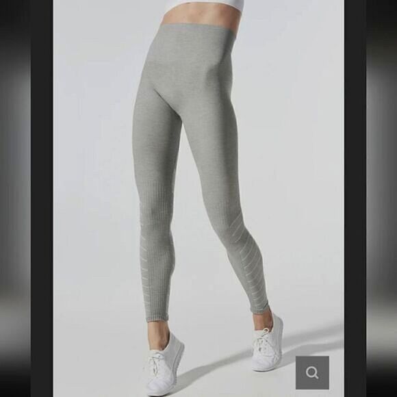 Blanqi Hipster Contour Gray Leggings Size Large Maternity - Picture 2 of 12